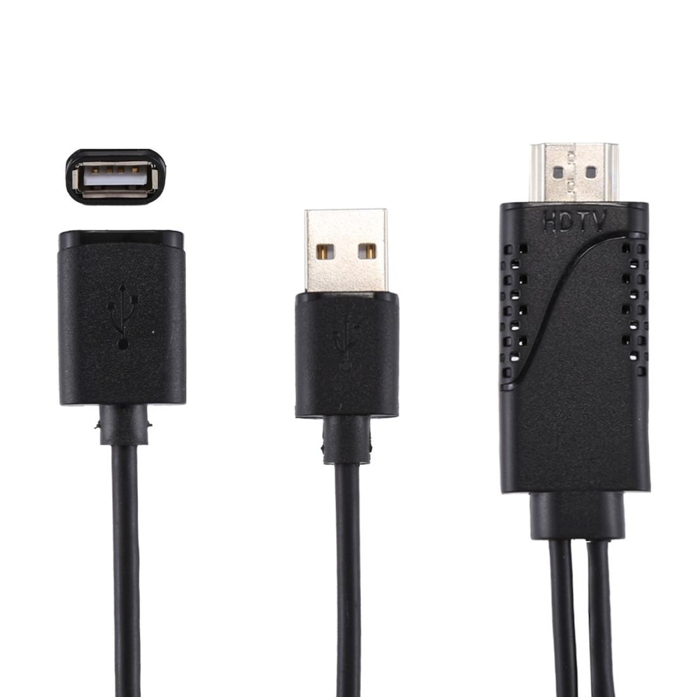 1080P HDMI adapter cable for Phone to TV Screen Mirroring USB Powered AV Converter