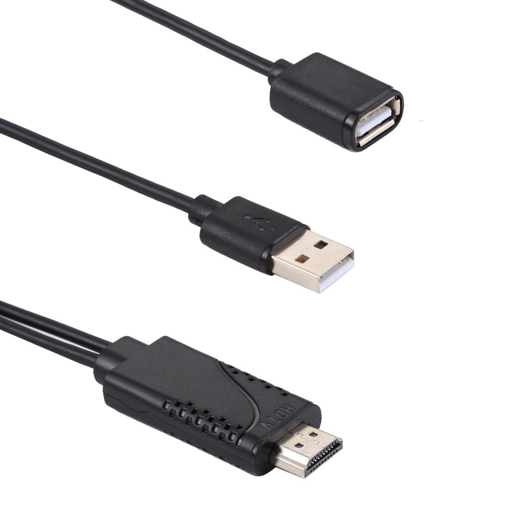 1080P HDMI adapter cable for Phone to TV Screen Mirroring USB Powered AV Converter