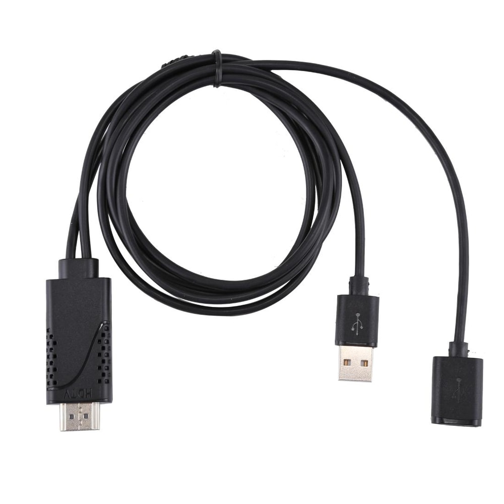 1080P HDMI adapter cable for Phone to TV Screen Mirroring USB Powered AV Converter