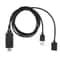 1080P HDMI adapter cable for Phone to TV Screen Mirroring USB Powered AV Converter