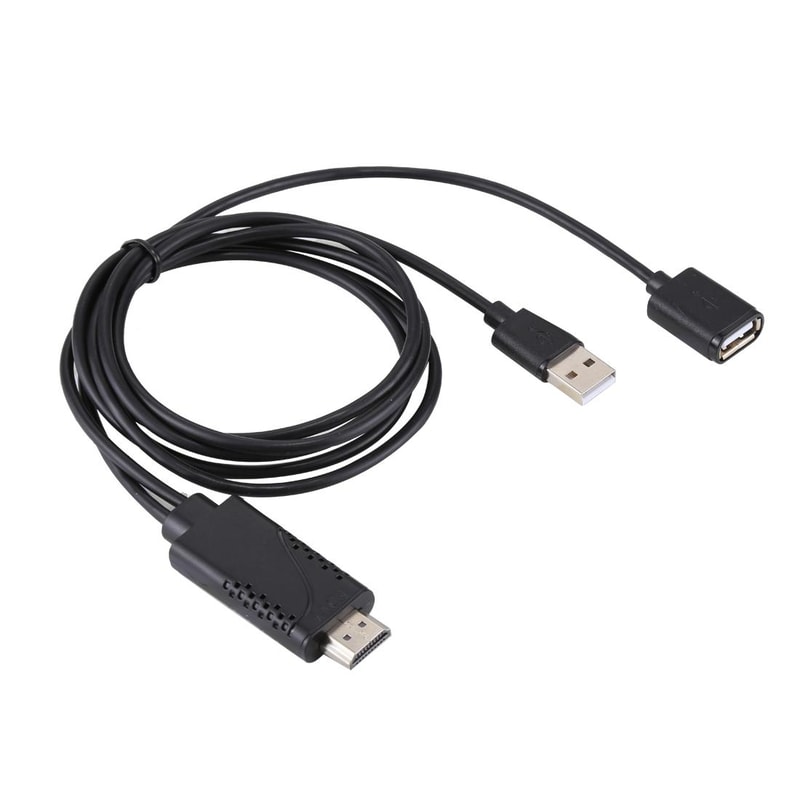 1080P HDMI adapter cable for Phone to TV Screen Mirroring USB Powered AV Converter