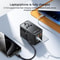 70W GaN Universal Travel Adapter With USBC Cable Global Power Converter 8