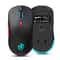HXSJ T20 Rechargeable Wireless Mouse 3600 DPI Ergonomic Gaming Mouse with RGB Lighting