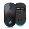 HXSJ T20 Rechargeable Wireless Mouse 3600 DPI Ergonomic Gaming Mouse with RGB Lighting