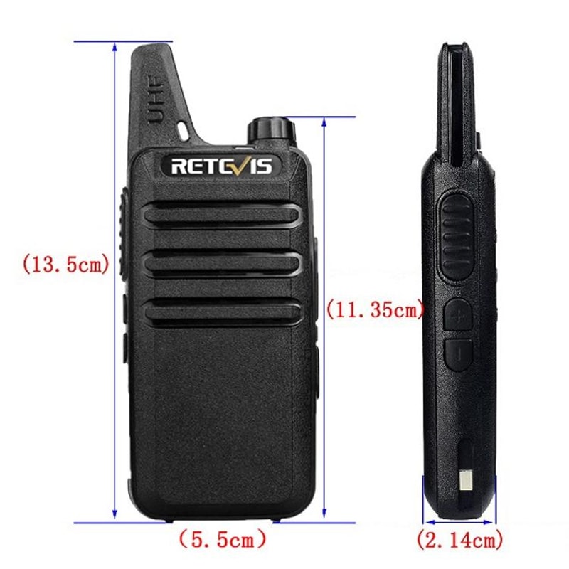 RT22 Mini Walkie Talkie Long Range Two Way Radio for Hotel Security and Team Communication