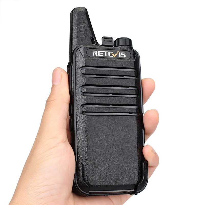 RT22 Mini Walkie Talkie Long Range Two Way Radio for Hotel Security and Team Communication