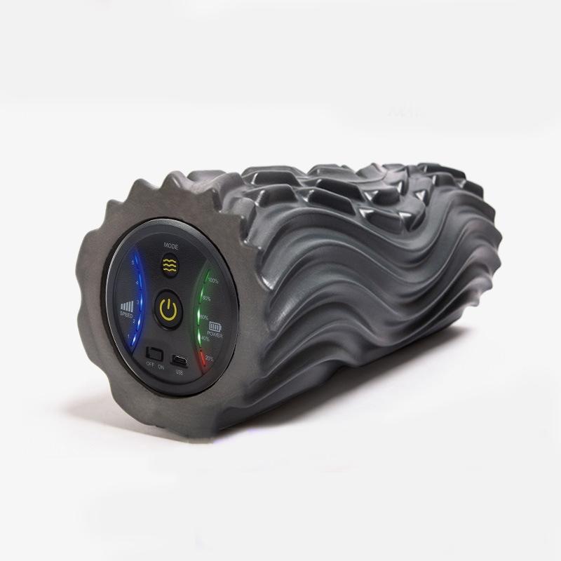 Three-Zone Vibration Foam Roller Electric Muscle Recovery Massage Roller USB Rechargeable 5-Speed