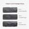 Three-Zone Vibration Foam Roller Electric Muscle Recovery Massage Roller USB Rechargeable 5-Speed