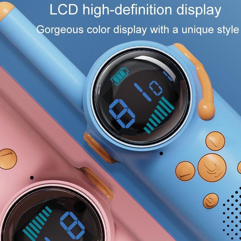 D22 Kids Walkie Talkie Set Long Range Rechargeable Outdoor Communication Toy for Parent Child Adventure