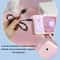Cute Cartoon Kitten USB Rechargeable Portable Handheld & Desktop Fan, Pink Personal Cooling Device