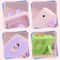 Cute Cartoon Kitten USB Rechargeable Portable Handheld & Desktop Fan, Pink Personal Cooling Device