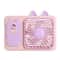 Cute Cartoon Kitten USB Rechargeable Portable Handheld & Desktop Fan, Pink Personal Cooling Device