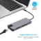 8-in-1 USB-C Docking Station HDMI VGA LAN Multiport Adapter SD Card Reader Grey