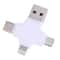 4 in 1 USB C OTG Card Reader with USB 2.0 Micro USB Lightning 8 Pin TF Card Adapter for MacBook PC Phone