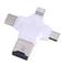 4 in 1 USB C OTG Card Reader with USB 2.0 Micro USB Lightning 8 Pin TF Card Adapter for MacBook PC Phone
