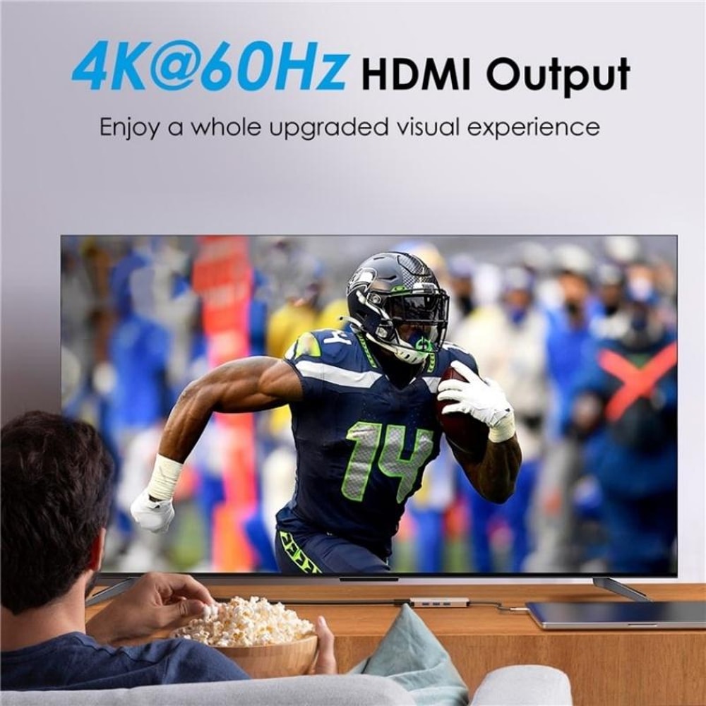 7-in-1 USB C Docking Station 4K HDMI 100W PD SD TF Card Reader Hub