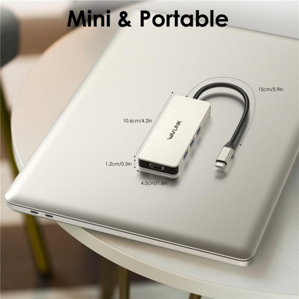 7-in-1 USB C Docking Station 4K HDMI 100W PD SD TF Card Reader Hub
