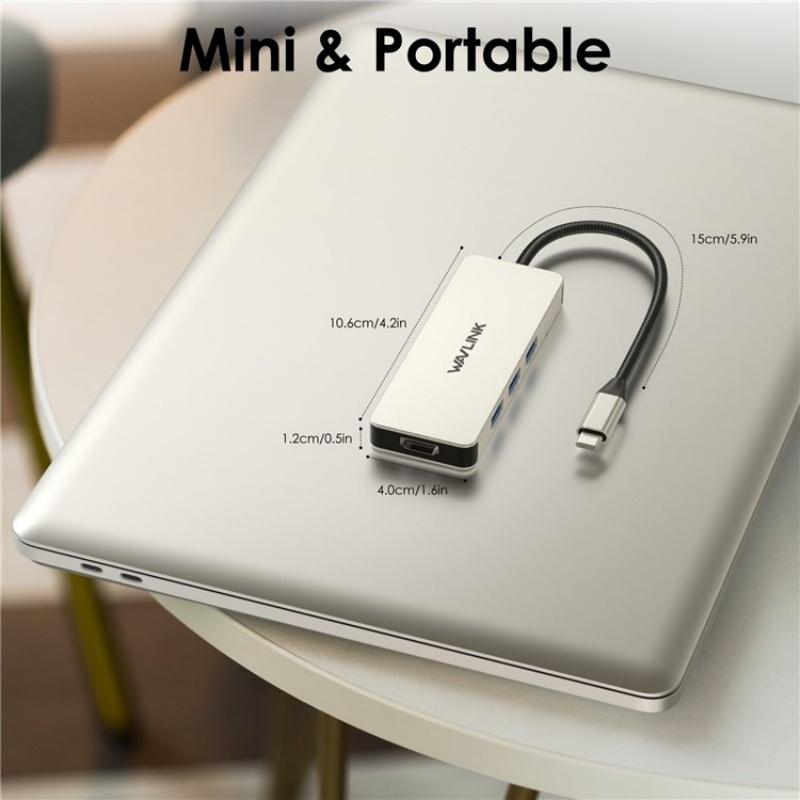 7-in-1 USB C Docking Station 4K HDMI 100W PD SD TF Card Reader Hub