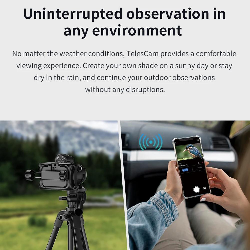 WiFi 2MP Digital Eyepiece Camera for Microscope & Telescope App Control