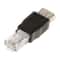 RJ45 Male to USB-A Female Adapter Black Network Converter for Stable Device Connectivity