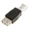 RJ45 Male to USB-A Female Adapter Black Network Converter for Stable Device Connectivity