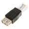 RJ45 Male to USB-A Female Adapter Black Network Converter for Stable Device Connectivity