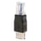 RJ45 Male to USB-A Female Adapter Black Network Converter for Stable Device Connectivity