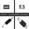 RJ45 Male to USB-A Female Adapter Black Network Converter for Stable Device Connectivity