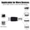 RJ45 Male to USB-A Female Adapter Black Network Converter for Stable Device Connectivity