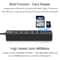 6 Port USB 2.0 Hub with SD TF Card Reader, Multi USB Splitter for Laptop & PC