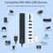 6 Port USB 2.0 Hub with SD TF Card Reader, Multi USB Splitter for Laptop & PC