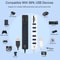 6 Port USB 2.0 Hub with SD TF Card Reader, Multi USB Splitter for Laptop & PC