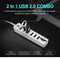 6 Port USB 2.0 Hub with SD TF Card Reader, Multi USB Splitter for Laptop & PC