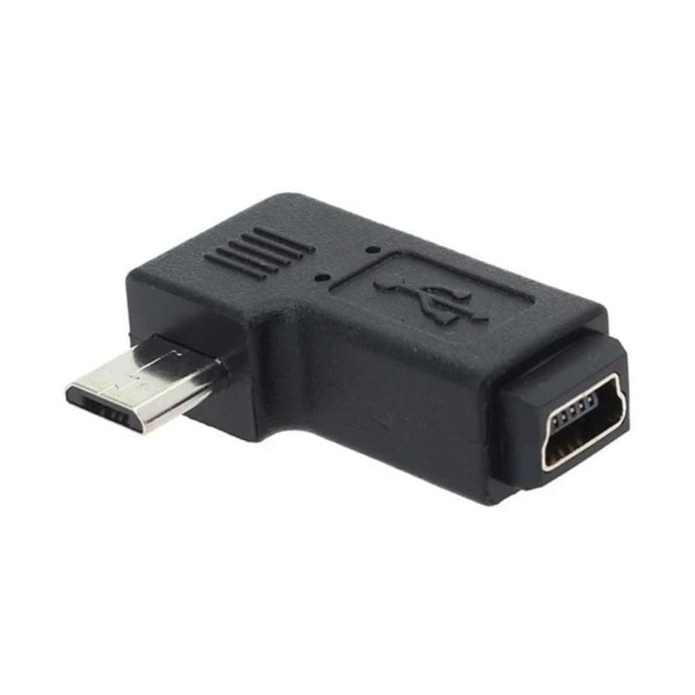 90 Degree Mini USB Female to Micro USB Male Adapter Right Angle Micro USB Converter