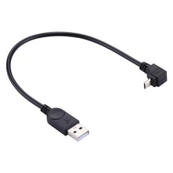 29cm 90 degree angled micro usb to usb charging & data cable for fast sync and charging
