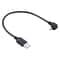 29cm 90 Degree Angled Micro USB to USB Charging & Data Cable for Fast Sync and Charging