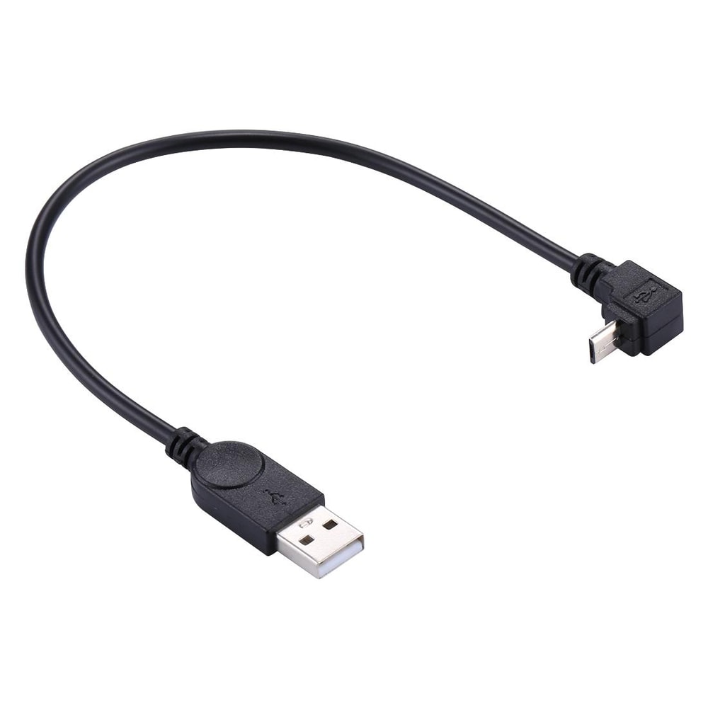 29cm 90 Degree Angled Micro USB to USB Charging & Data Cable for Fast Sync and Charging