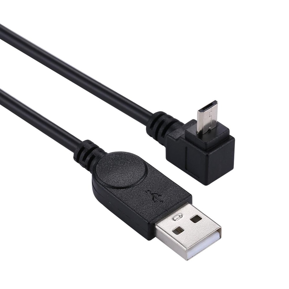 29cm 90 Degree Angled Micro USB to USB Charging & Data Cable for Fast Sync and Charging