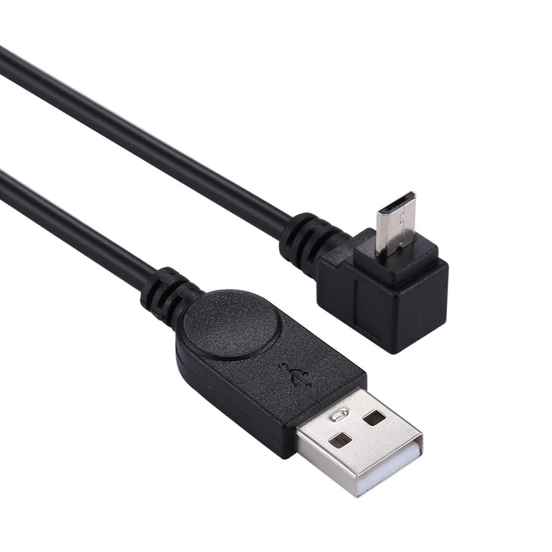 29cm 90 Degree Angled Micro USB to USB Charging & Data Cable for Fast Sync and Charging