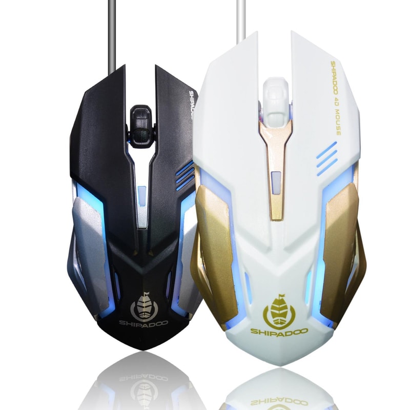 S150 Ergonomic Wired Mouse 1600 DPI Optical USB Mouse for Office and Gaming