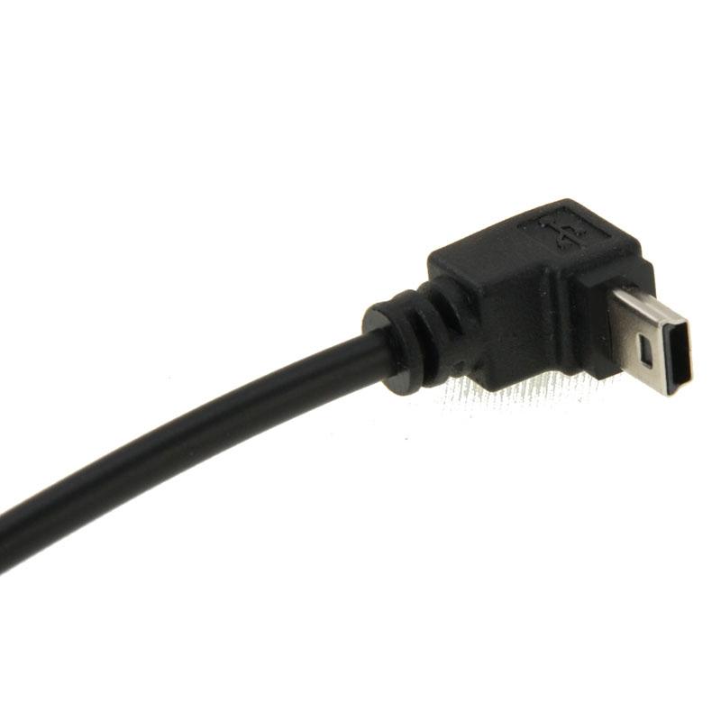 90° Mini USB to USB Adapter Cable 29cm Compact Right Angle USB Cable for Tight Spaces