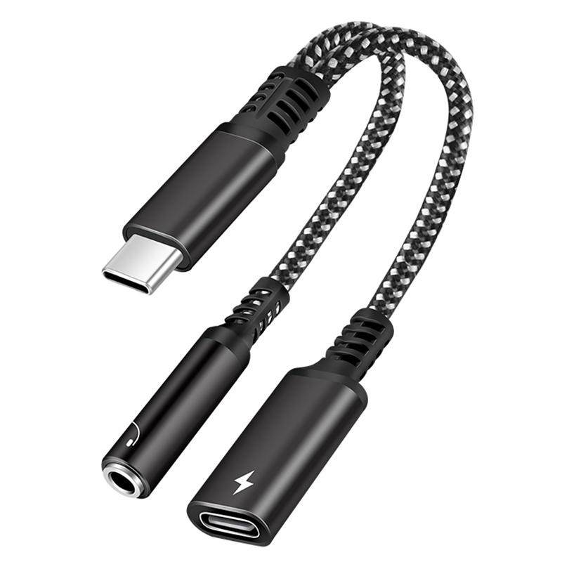 USBC Audio Adapter With 60W PD Fast Charging And 35mm Headphone Jack 2