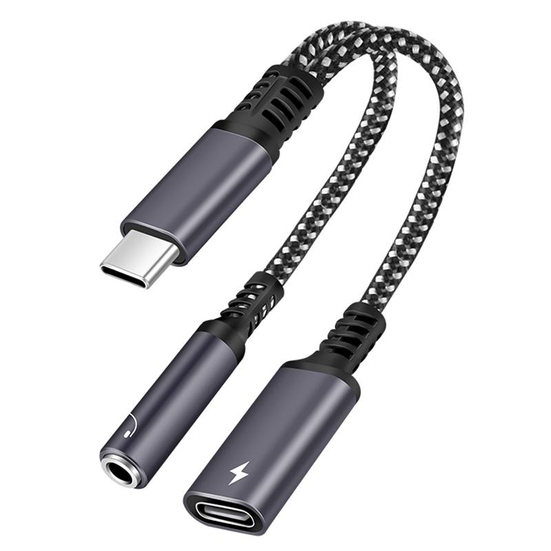 USBC Audio Adapter With 60W PD Fast Charging And 35mm Headphone Jack 4