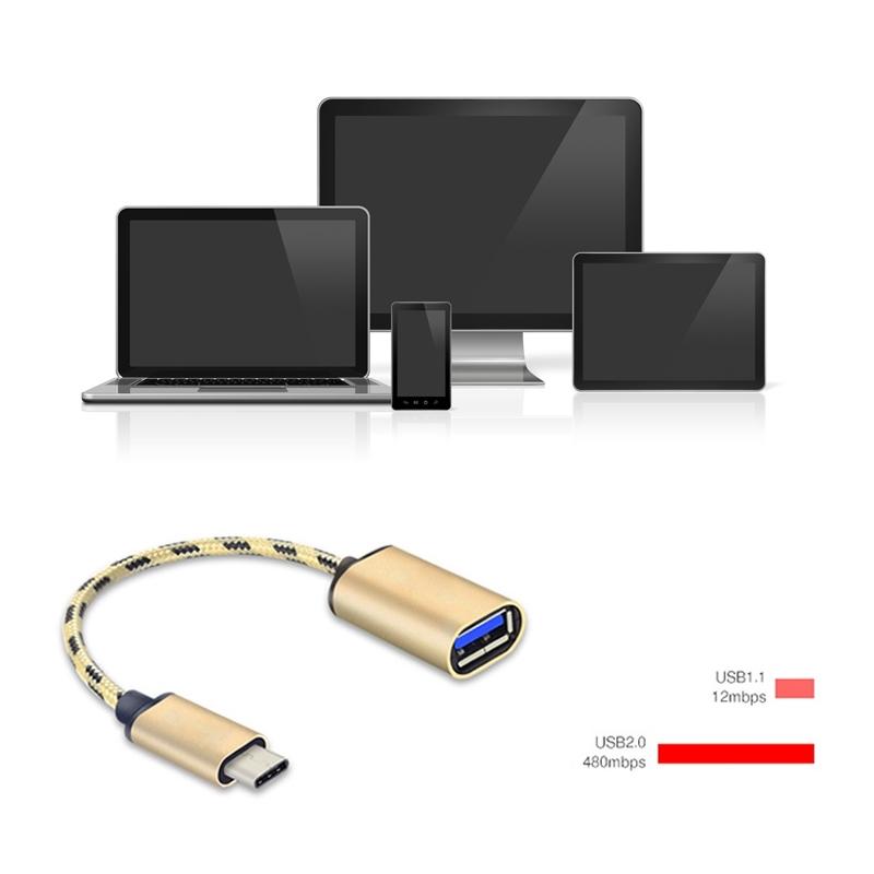 USB C OTG Adapter Cable for Phone and Tablet Fast Data Transfer Charging