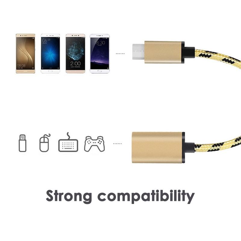 USB C OTG Adapter Cable for Phone and Tablet Fast Data Transfer Charging