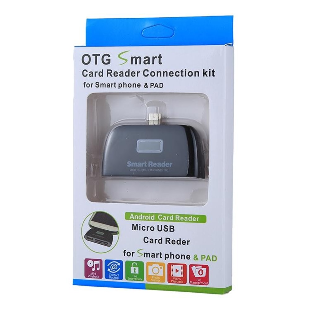 4-in-1 OTG Card Reader USB Adapter for Android Micro USB Devices