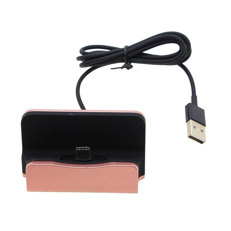 USB C Charging Dock Station with Data Sync Stand for Type C Devices