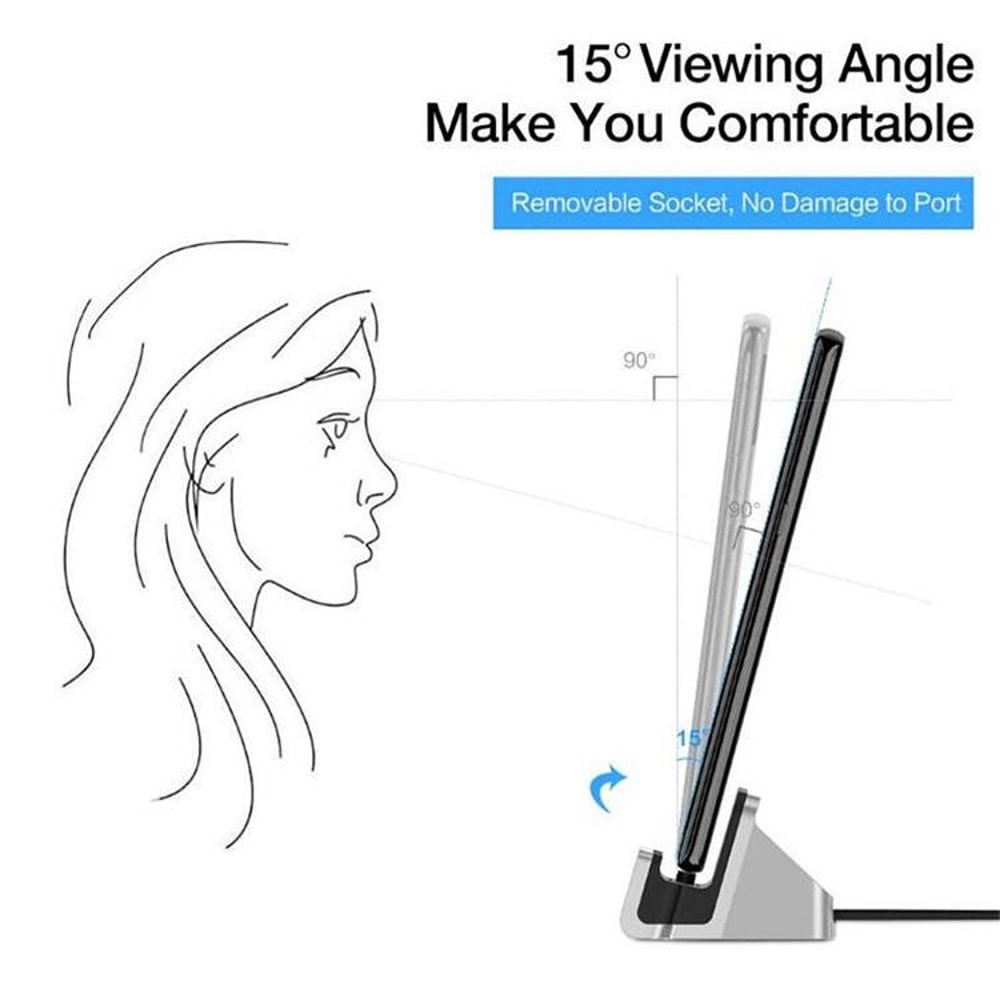 USB C Charging Dock Station with Data Sync Stand for Type C Devices