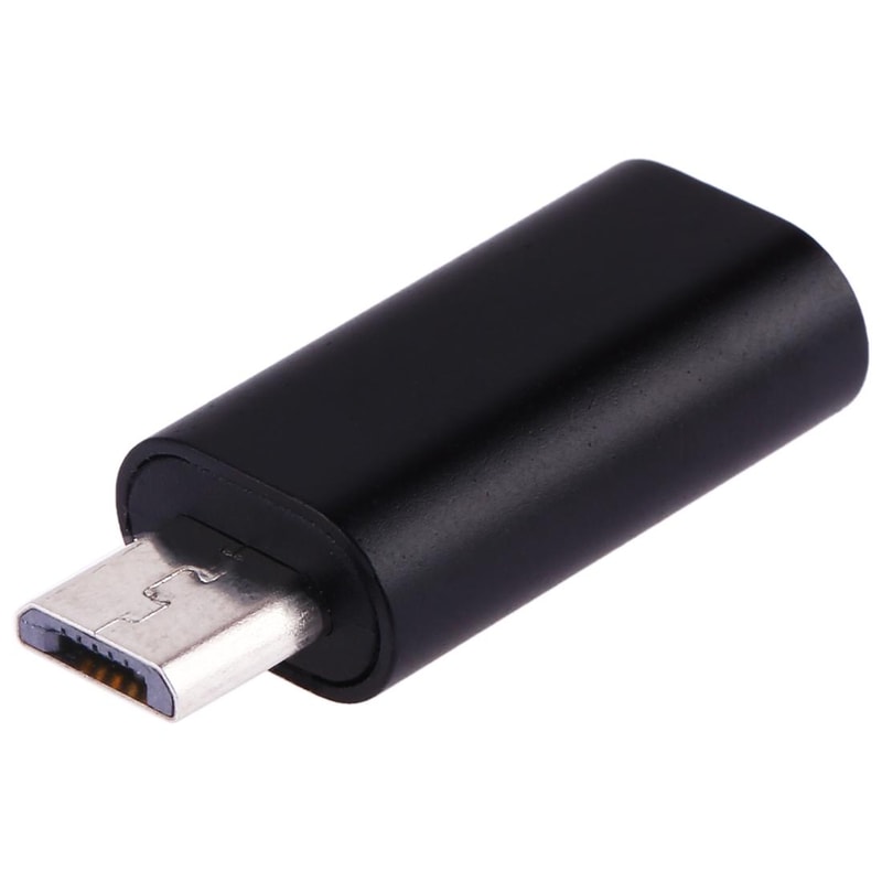 USB C To Micro USB Adapter For Fast Charging And Data Sync Compact Converter Black 2