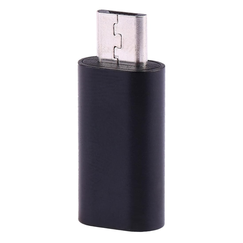 USB C To Micro USB Adapter For Fast Charging And Data Sync Compact Converter Black 3